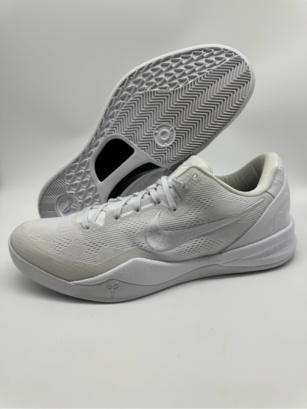 Nike Kobe 8 Protro Low Halo White FJ9364 100 Basketball Sneakers Men Size 13